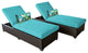 Barbados Chaise Set of 2 Outdoor Wicker Patio Furniture