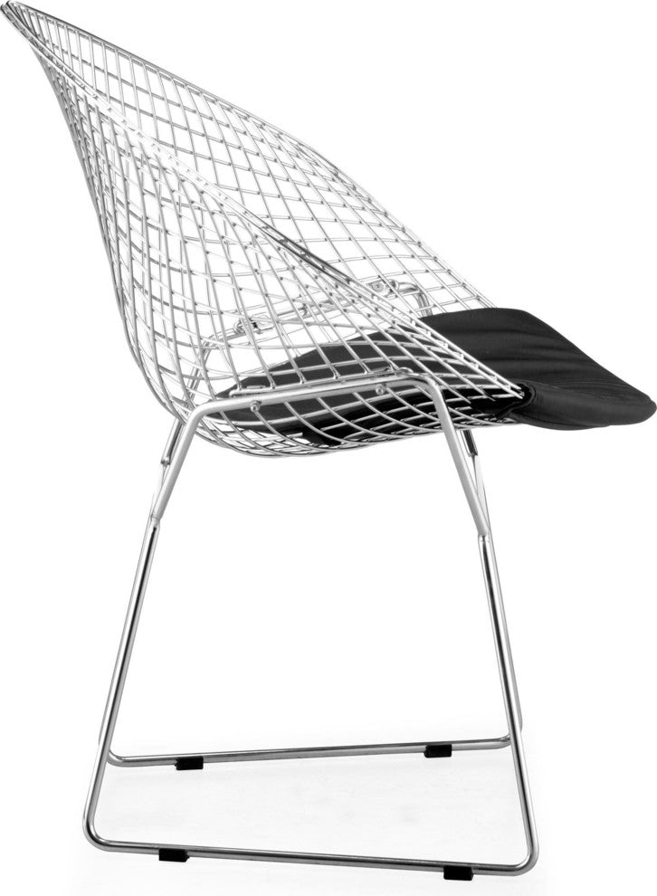Zuo Modern Net Dining Chair Black, Set of 2