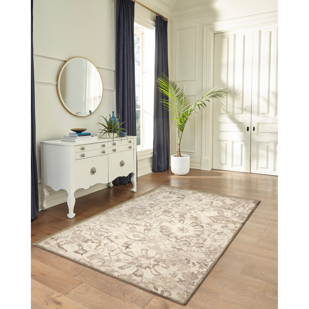 Hana Flora Indoor Rug, Natural, 8'3"x11'6"