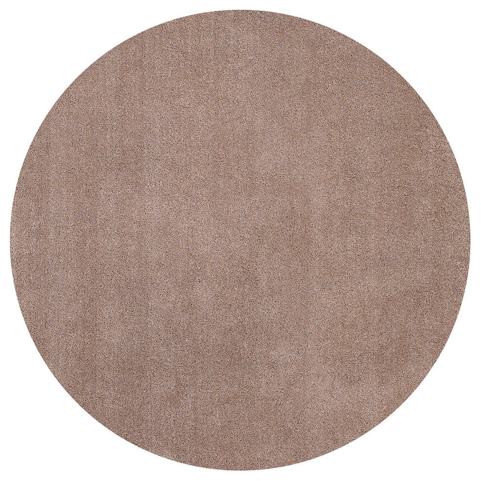 KAS Bliss 1551 Beige Shag Area Rug, 8' x 11'
