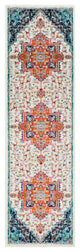 Surya Paramount PAR-1108 5'3"x7'9" Rug, Orange/Blue/Fuschia/Lime/Teal/Gray/Cream