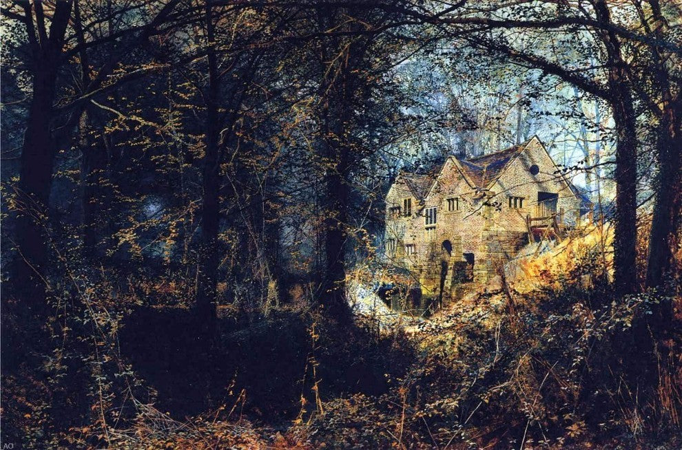 John Atkinson Grimshaw Autumn Glory The Old Mill Wall Decal