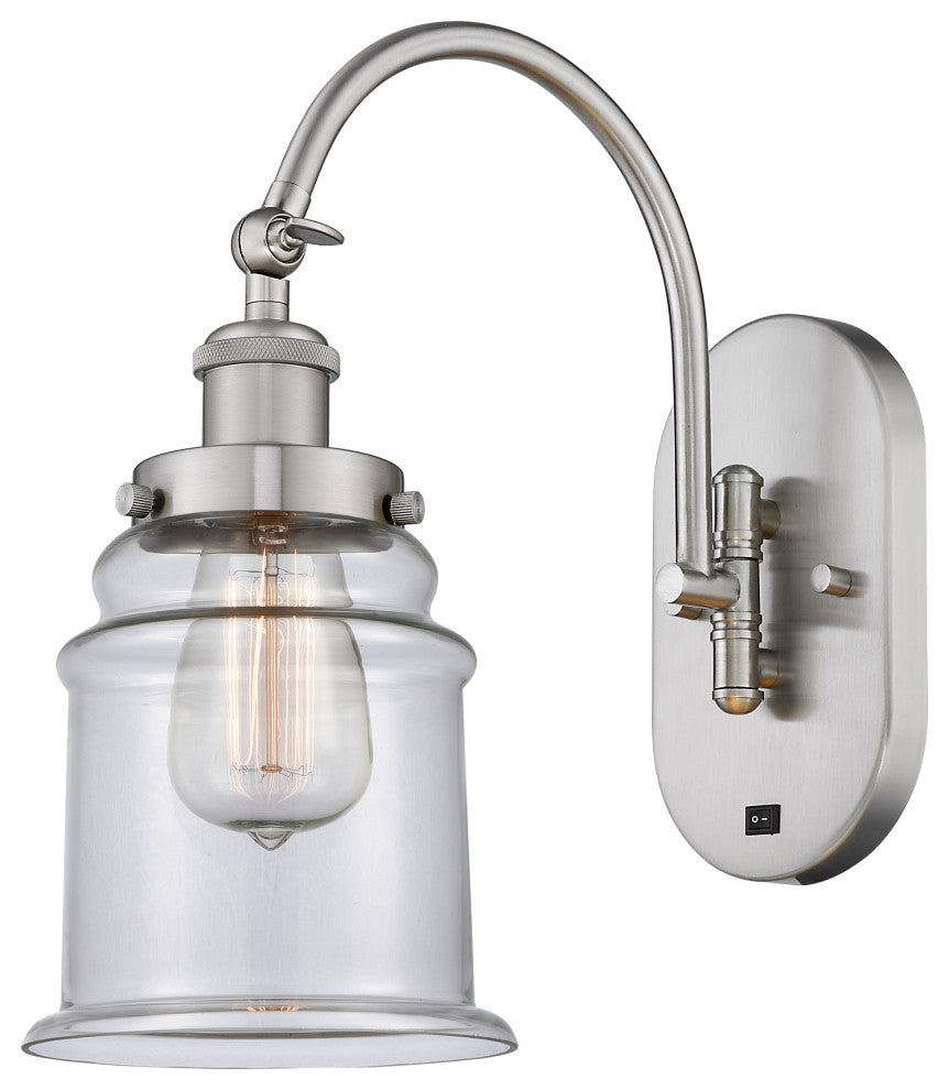 Innovations 918-1W-SN-G182-LED 1 Light 6.5" Sconce, Brushed Satin Nickel