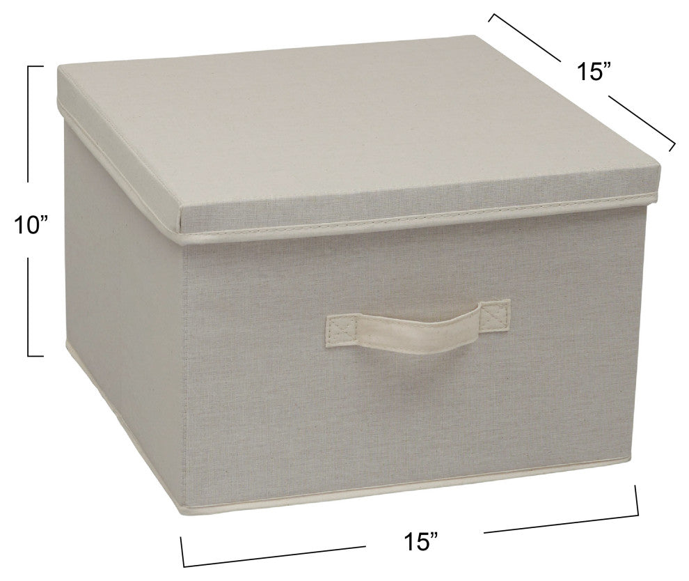 Square KD Storage Box With Lid