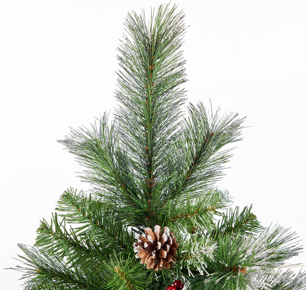 4.5' Mixed Spruce Artificial Christmas Tree, Unlit