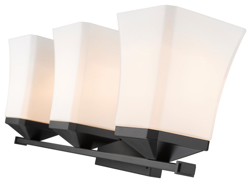 Zlite 1939-3V-MB 3-Light Vanity, Etched Opal