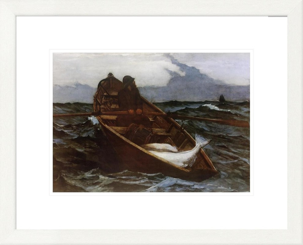 "Fog Warning" Framed Digital Print by Winslow Homer, 25x20"