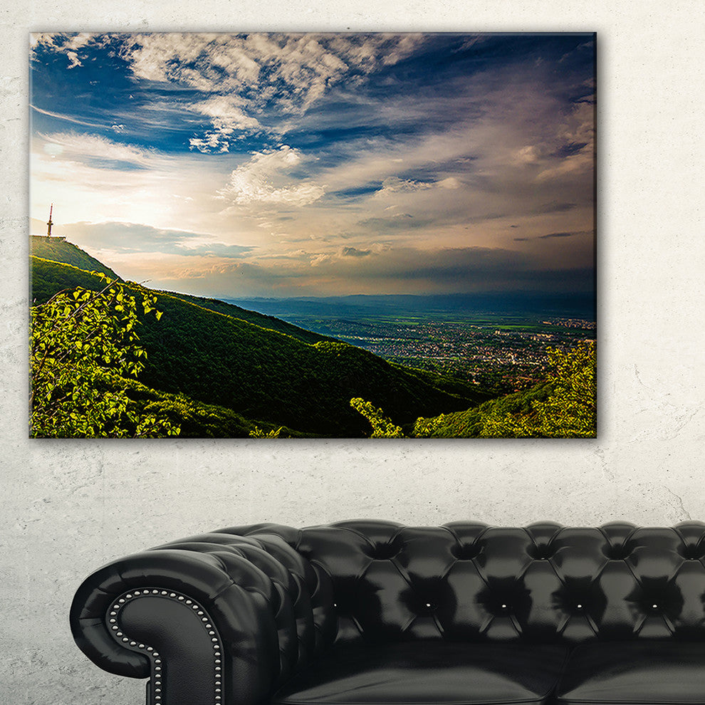 "Vitosha Mountain over Sofia Bulgaria" Landscape Wall Artwork