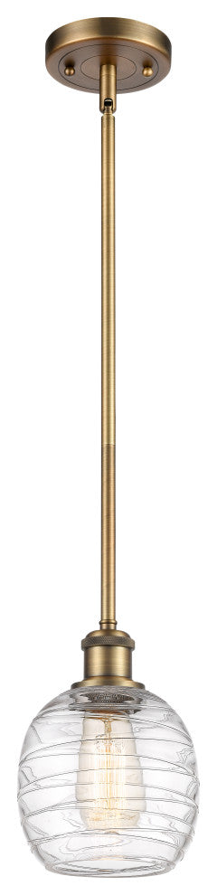 Innovations 516-1S-BB-G1013 1-Light Mini Pendant, Brushed Brass