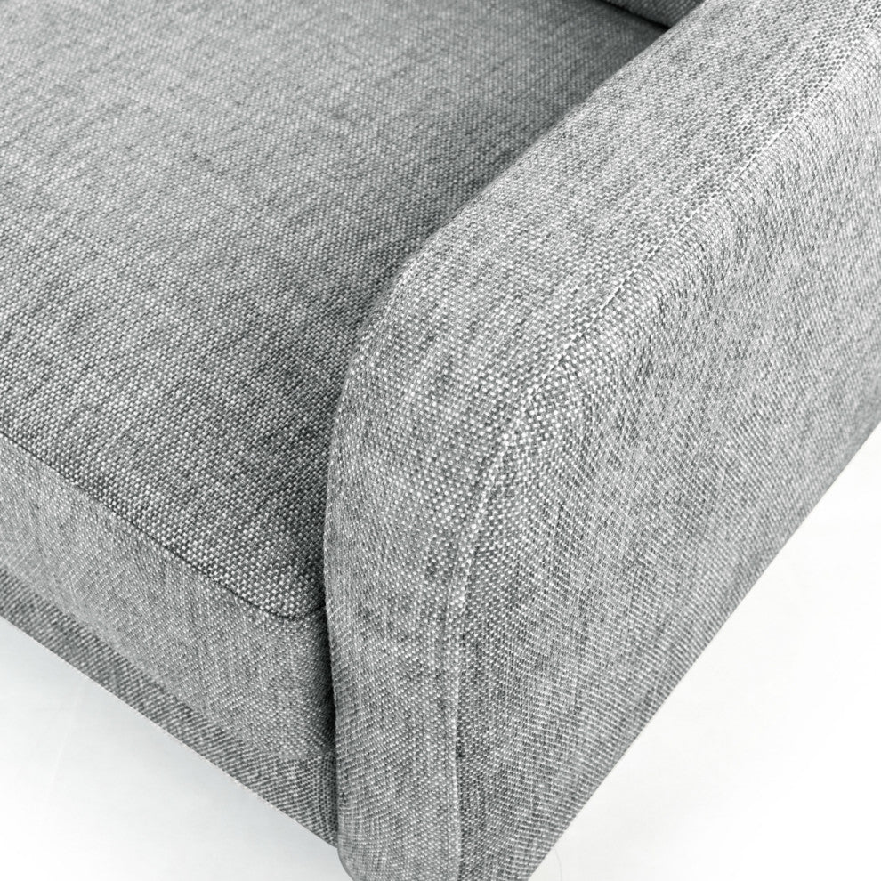 Safavieh Couture Nathaniel Tufted 3 Seater Sofa, Grey