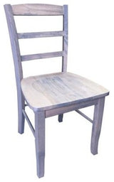 Driftwood Grey Ladder Back Farmhouse Chair