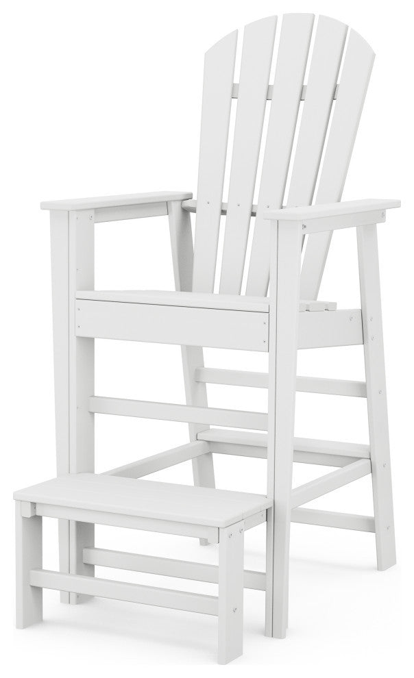Polywood South Beach Lifeguard Chair, White