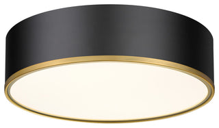 Zlite 2303F4-MB-RB 4-Light Flush Mount, Matte Black