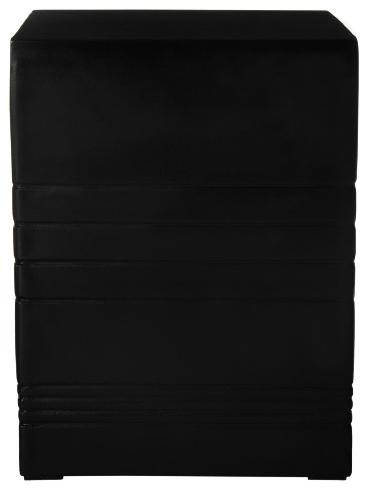 Safavieh Indoor-Outdoor Deidara Concrete Accent Stool, Black