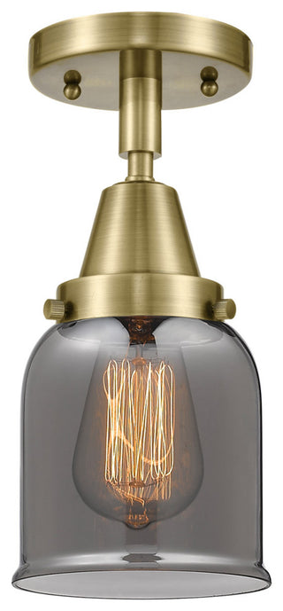 Innovations Lighting 447-1C-AB-G53 Small Bell 1 Light 5" Flush Mount