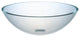 RYVYR GV101WHI Glass Vessel - Crystal Clear Glass
