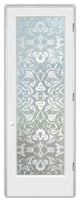 Interior Prehung Door or Interior Slab Door - Floweret - Primed - 24" x 96"...