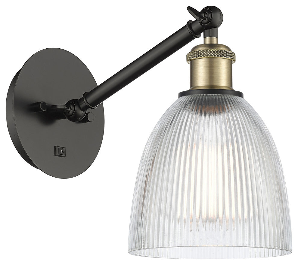 Innovations 317-1W-BAB-G382-LED 1-Light Sconce, Black Antique Brass