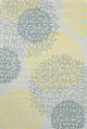 Stella Contemporary Area Rug, Gray and Yellow, 5'x7'6"