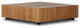 Hudson Large Square Coffee Table Natural Yukas, Black Pine