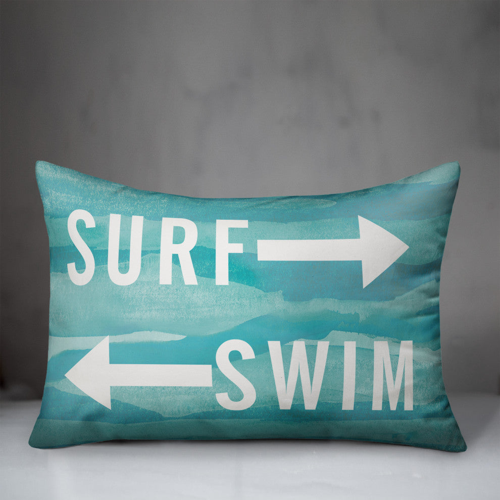 Surf and Swim 14x20 Indoor / Outdoor Pillow