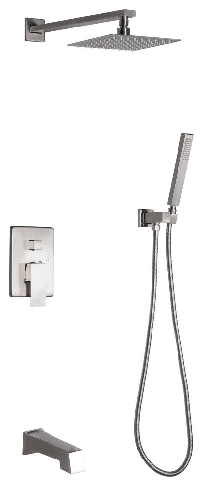 Dyconn Faucet Talise SS312A-BNT 3-Setting Shower Faucet System in Brushed Nickel