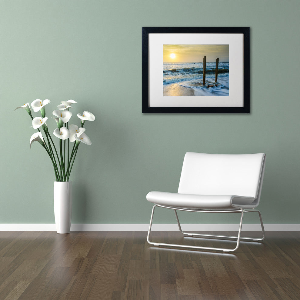 PIPA Fine Art 'Kissed by the Sea' Matted Framed Art, 20x16