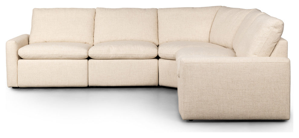 Tillery Power Recliner 5-Piece Sectional, Antigo Natural