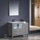 Torino 42" Gray Modern Bathroom Vanity With Side Cabinet,Faucet, FFT1040CH