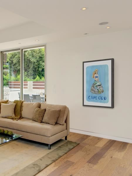 "Siren of Cape Cod" Framed Painting Print, 20"x30"