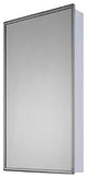 Euroline Medicine Cabinet, 18"x36", Annealed Stainless Frame, Surface Mounted