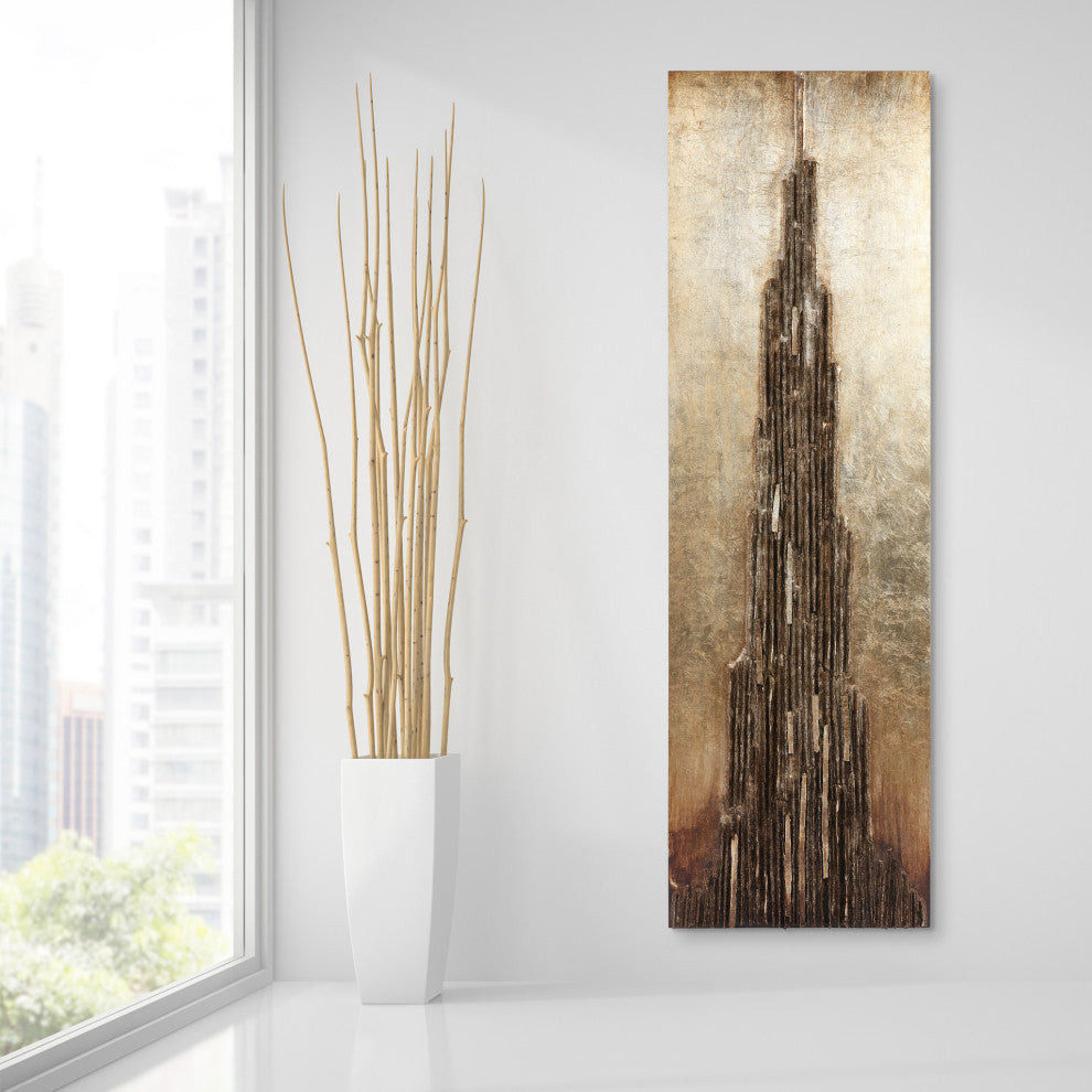 Stratified Mixed Media Hand Painted 3D Rugged Wooden Wall Art 72"x22"
