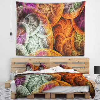 Multi Color Dramatic Clouds Abstract Wall Tapestry, 92"x78"