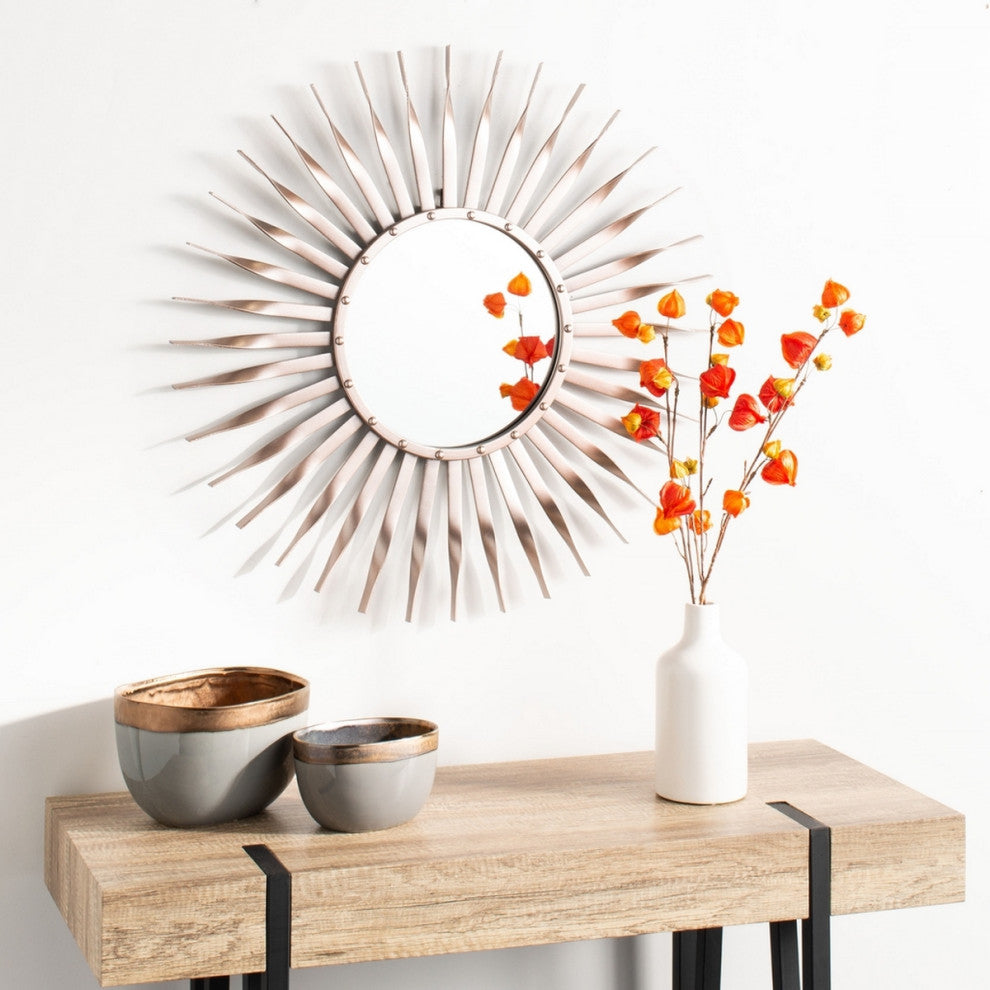 Safavieh Marlene Sunburst Mirror Rose/Gold