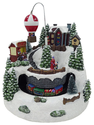Animated Christmas Village Holiday Tabletop Decor