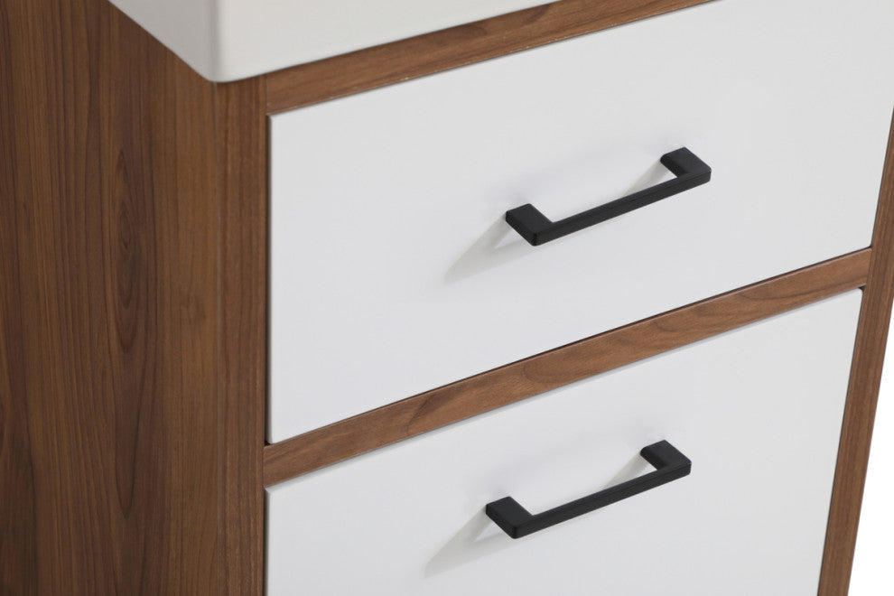 Beatrice 18" Bathroom Vanity, Matte White