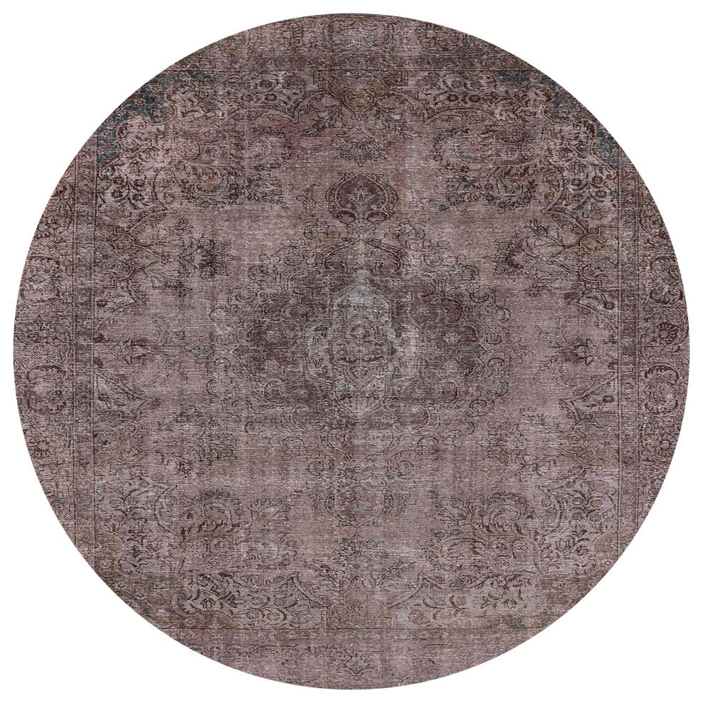 Ahgly Company Indoor Round Mid-Century Modern Area Rugs, 8' Round