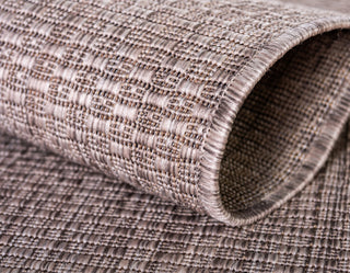 Unique Loom Beige Solid Outdoor 5' 0 x 8' 0 Area Rug