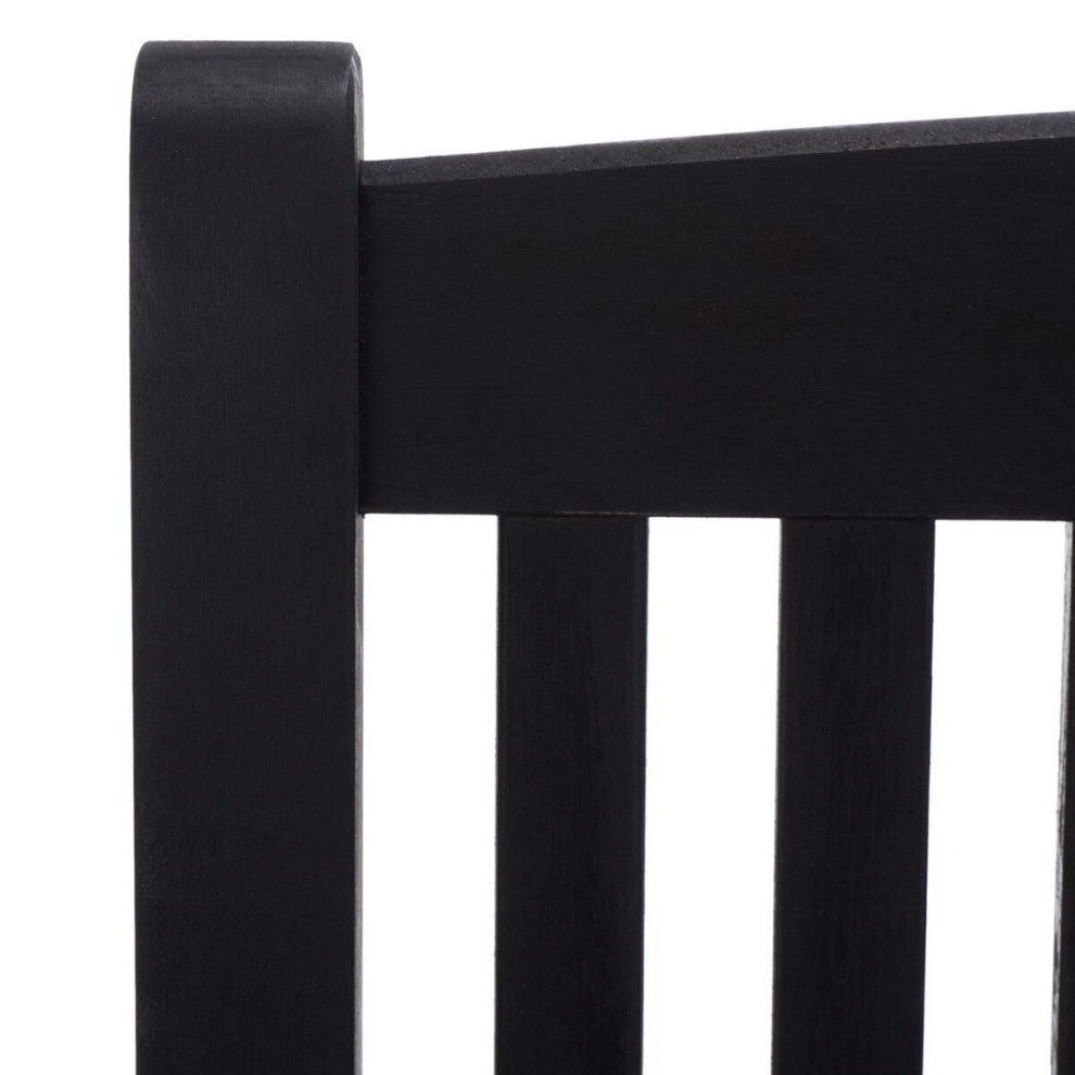 Safavieh Outdoor Brisbane Storage Bench Black