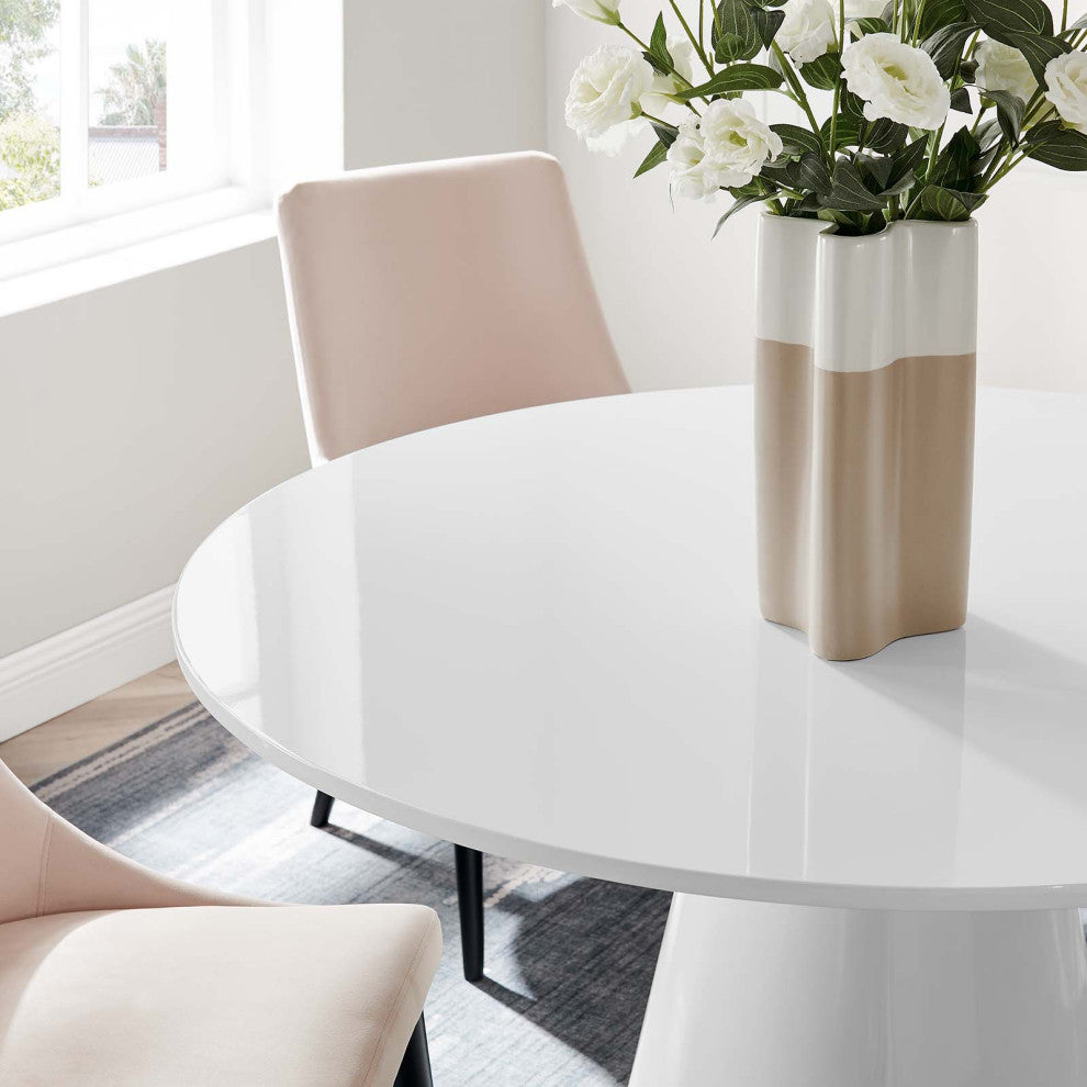 Provision 47" Round Dining Table, White