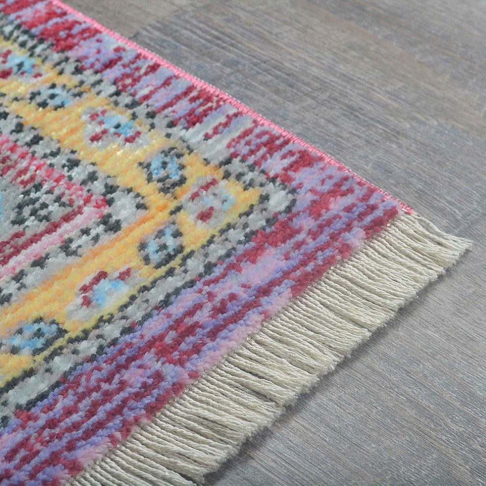 MACHINE MADE POLYESTER AREA RUGS  -Multicolor, Oriental ,Rugs for Living Room