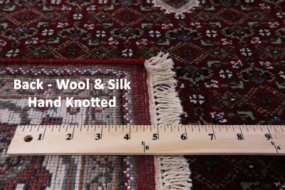 4' 3" X 20' 3" Runner Persian Tabriz Handmade Wool & Silk Rug - Q13021