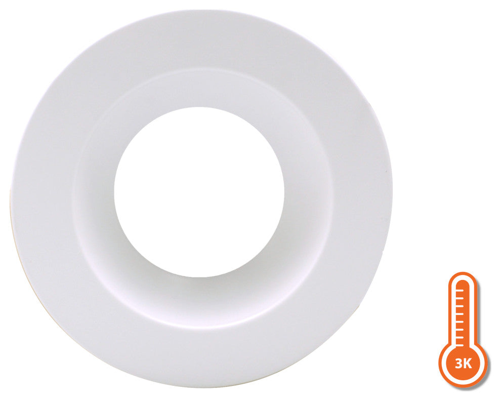 DLR566091203KWH-12PK 5/6", White Recessed LED Downlight, 12 Pack
