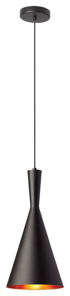 Helsinki 1-Light Pendant, Aluminum, Matte Black