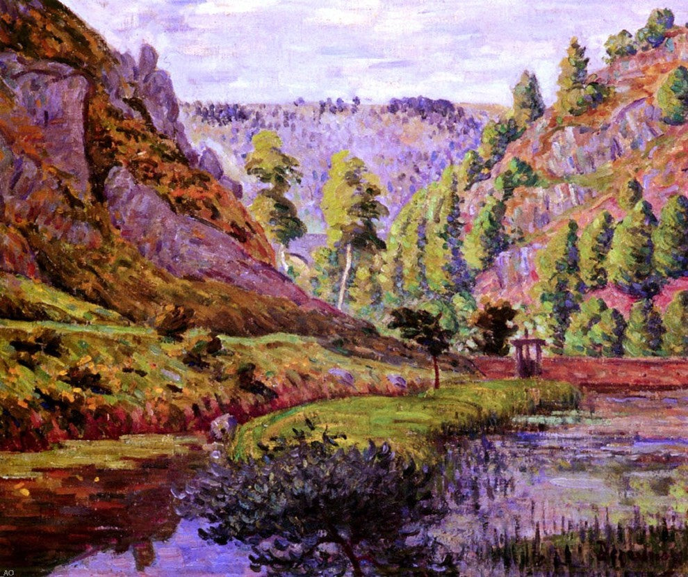 Emile Dezaunay La Vallee de Daoulas, Gallery Wrapped Canvas Print, 20"x25"