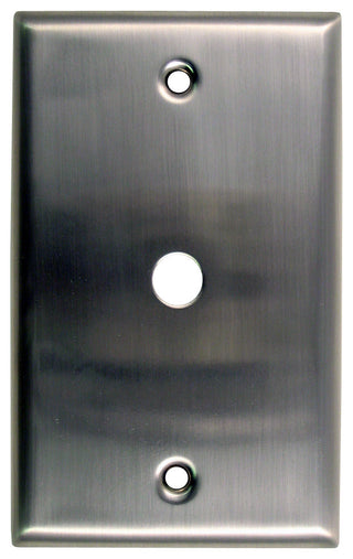 Single Cable Switch Plate, Satin Nickel