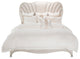 London Place Cal. King Velvet Panel Bed - Creamy Pearl