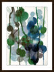 Emerald And Indigo Drops 1, Giclee Reproduction Artwork