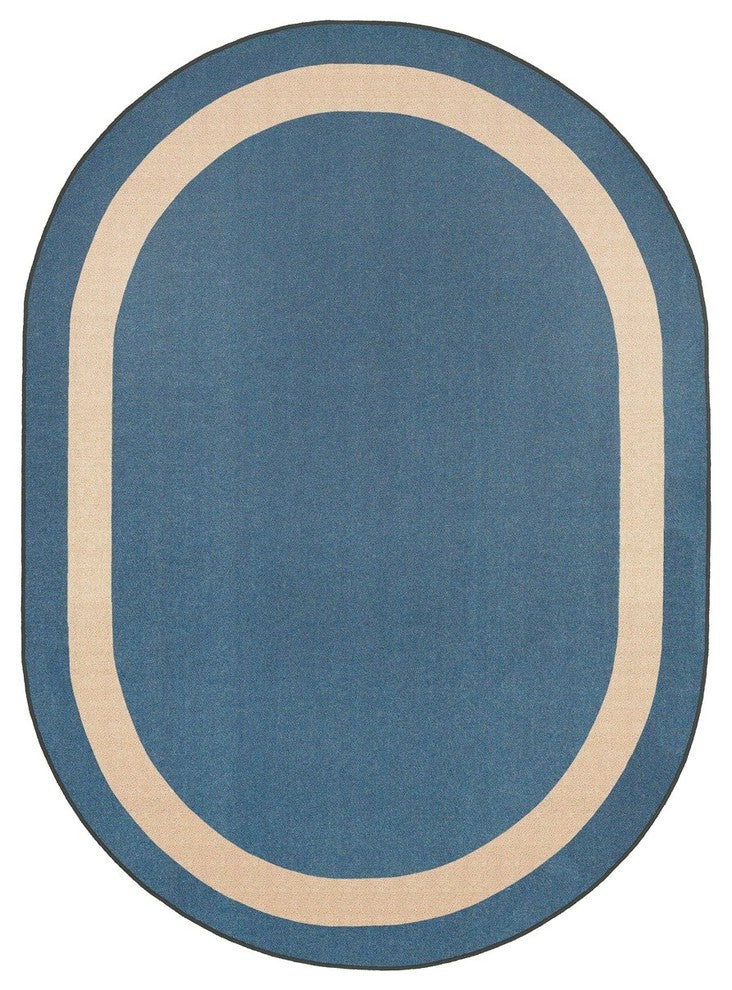 Kid Essentials Rug, Portrait, 7'8"x10'9" Oval, Seaside
