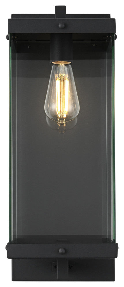 Home Living 8" Outdoor Wall Sconce, Black